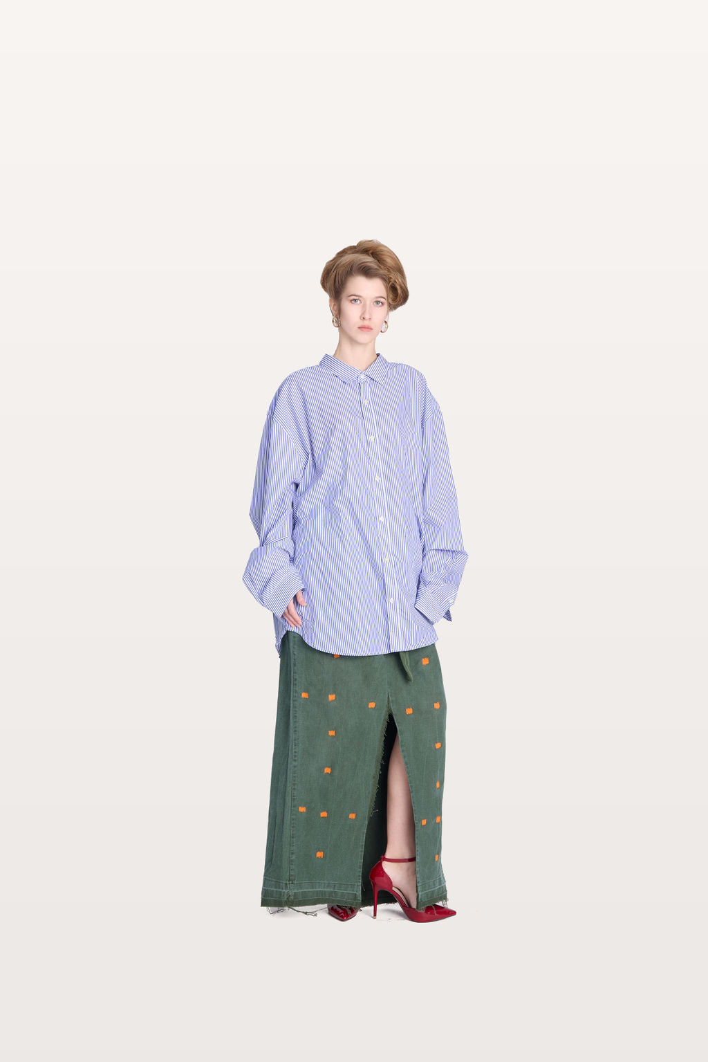 Oversize  orange locker loop shirt